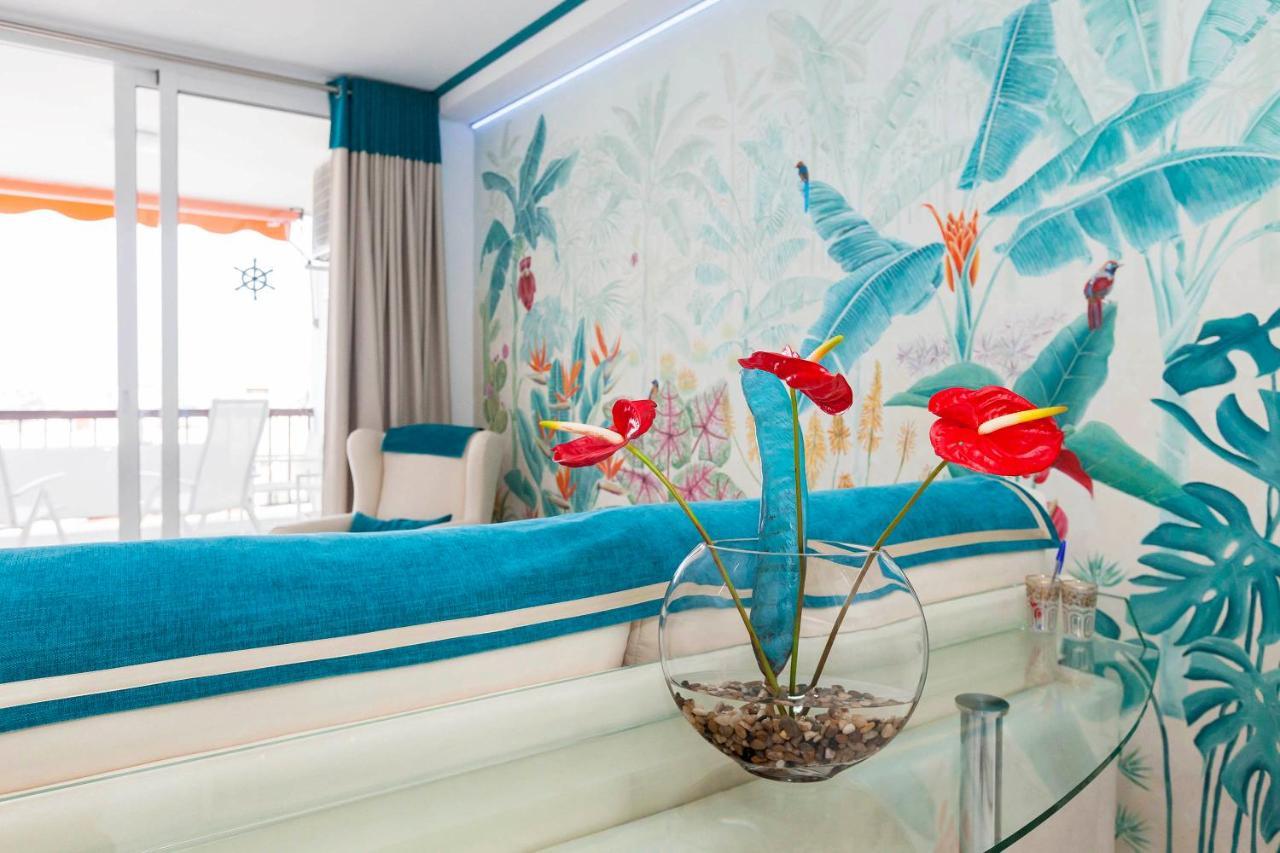 Апартаменты First Line Sea, Luxury Penthouse, Sea And Sunset View Vivenda Vacational Guayero 618 Лос Кристианос Экстерьер фото