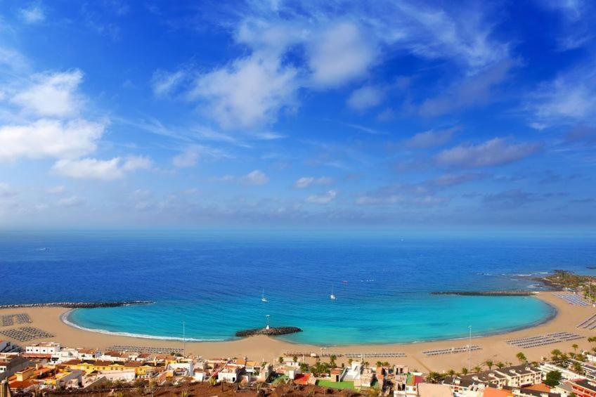Апартаменты First Line Sea, Luxury Penthouse, Sea And Sunset View Vivenda Vacational Guayero 618 Лос Кристианос Экстерьер фото