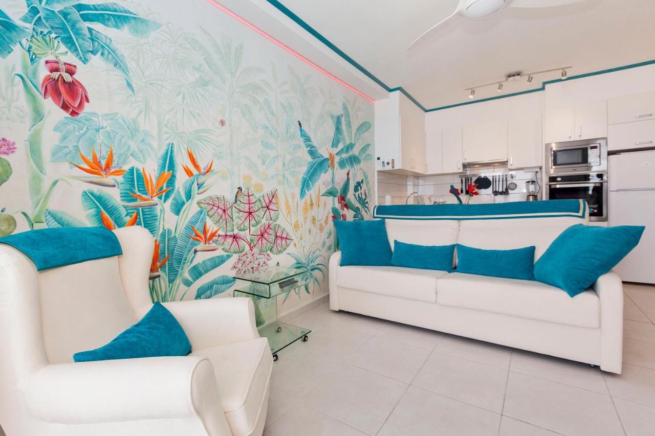 Апартаменты First Line Sea, Luxury Penthouse, Sea And Sunset View Vivenda Vacational Guayero 618 Лос Кристианос Экстерьер фото